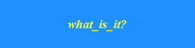 what_is_it?