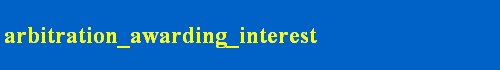 arbitration_awarding_interest
